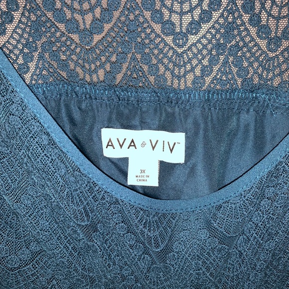 Ava & Viv Teal Dress - Picture 4 of 4